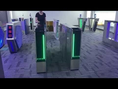 विश्वविद्यालय परियोजना केस फ्लैप बैरियर गेट ऐक्रेलिक PU 0.6S SUS304 फ्लैट टर्नस्टाइल गेट