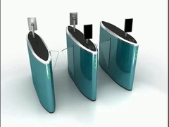 ब्रशलेस मोटर फ्लैप बैरियर गेट हाई सिक्योरिटी टर्नस्टाइल 550 मिमी पैसेज चौड़ाई के साथ