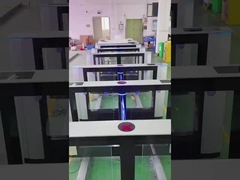 आईएसओ 9001 ऑटोमैटिक एल्यूमीनियम मिश्र धातु प्रक्रिया स्विंग गेट टर्नस्टाइल आरएफआईडी सुरक्षा गैटरस्टाइल