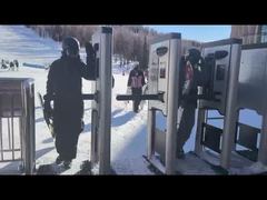 पूर्ण ऊंचाई टर्नस्टाइल आरएफआईडी कार्ड रीडर फिंगरप्रिंट स्टेनलेस स्टील पेश करें