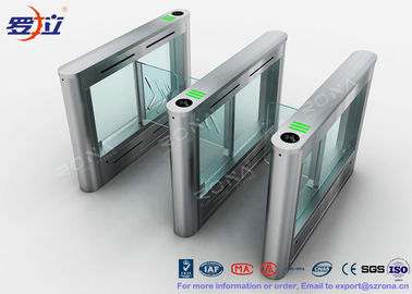 खरीदें Biometric Swing Barrier Gate Stainless Steel Acrylic Flap Barrier Gate online manufacture