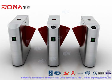 खरीदें Electric IR Sensor Flap Barrier Gate , Card Swipe Metro Access Control Turnstile online manufacture