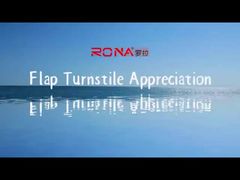 टर्नस्टाइल फ्लैप बैरियर गेट बारकोड स्कैनर इलेक्ट्रॉनिक 304 स्टेनलेस स्टील सामग्री