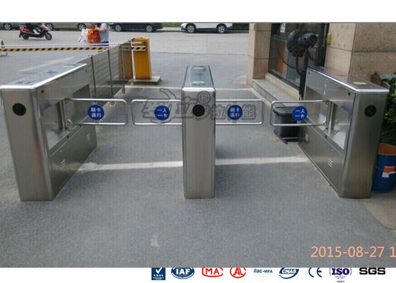 Auto Sensor Supermarket Swing Barrier Gate Door Revolving Entrance Waist High Turnstile