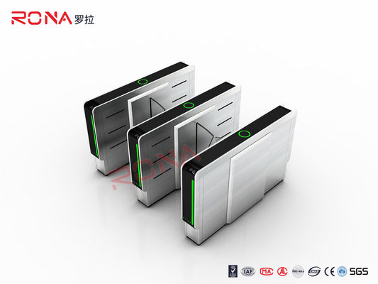 फिंगरप्रिंट रीडर टर्नस्टाइल बैरियर गेट एक्रिलिक फ्लैप बैरियर टर्नस्टाइल