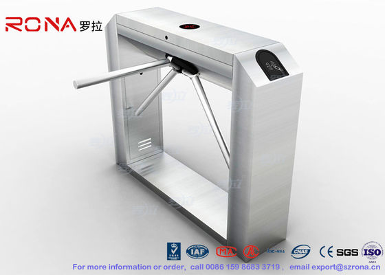 304 स्टेनलेस स्टील ट्रिपोड टर्नस्टाइल गेट, आरएफआईडी फ्लैप बैरियर टर्नस्टाइल उपस्थिति