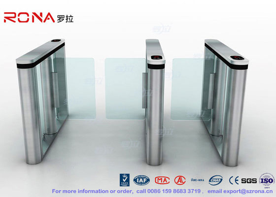 ब्रश भूतल स्पीड गेट फास्टलेन टर्नस्टाइल आधा ऊंचाई टर्नस्टाइल फिंगरप्रिंट रीडर के साथ