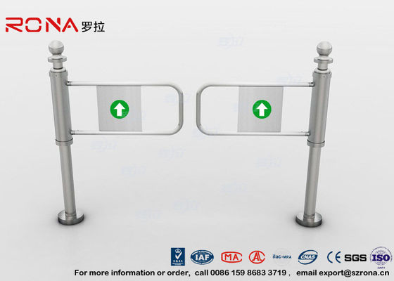 सुपरमार्केट के लिए 304 स्टेनलेस स्टील स्विंग बैरियर गेट इंटेलिजेंट मैनुअल एंट्री टर्नस्टाइल