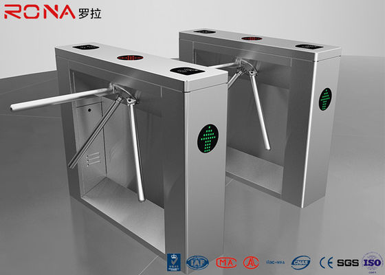 आरएफआईडी कार्ड रीडर के साथ सुरक्षा ट्रिपोड टर्नस्टाइल गेट एक्सेस कंट्रोल AC220V