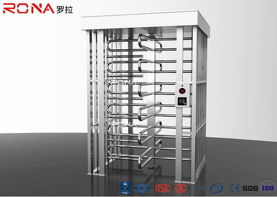 स्टेनलेस स्टील पूर्ण ऊंचाई टर्नस्टाइल पैदल यात्री सुरक्षित चैनल 0.2s खोलने / समापन समय