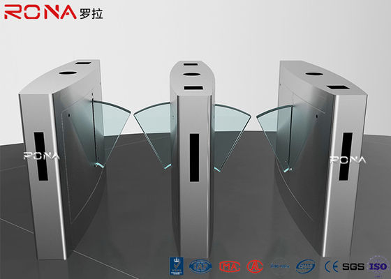 टिकाऊ पैदल यात्री टर्नस्टाइल गेट, फ्लैप टर्नस्टाइल एंट्री सिस्टम 0.6 ऑपरेटिंग टाइम