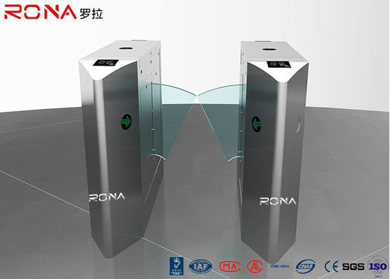 पैदल यात्री नियंत्रण फ्लैप बैरियर टर्नस्टाइल, गेट एक्सेस कंट्रोल सिस्टम इलेक्ट्रॉनिक